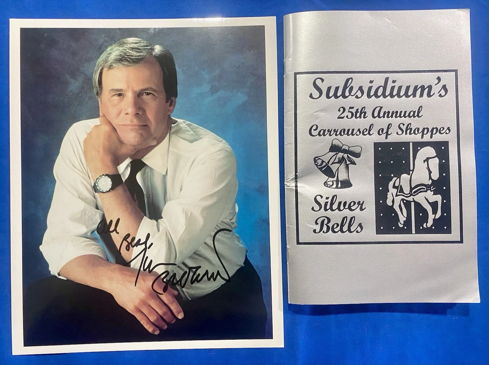 Tom Brokaw — Tom Brokaw Autographed Photo 8x10, color, rare image of famed journalist, изображение 2