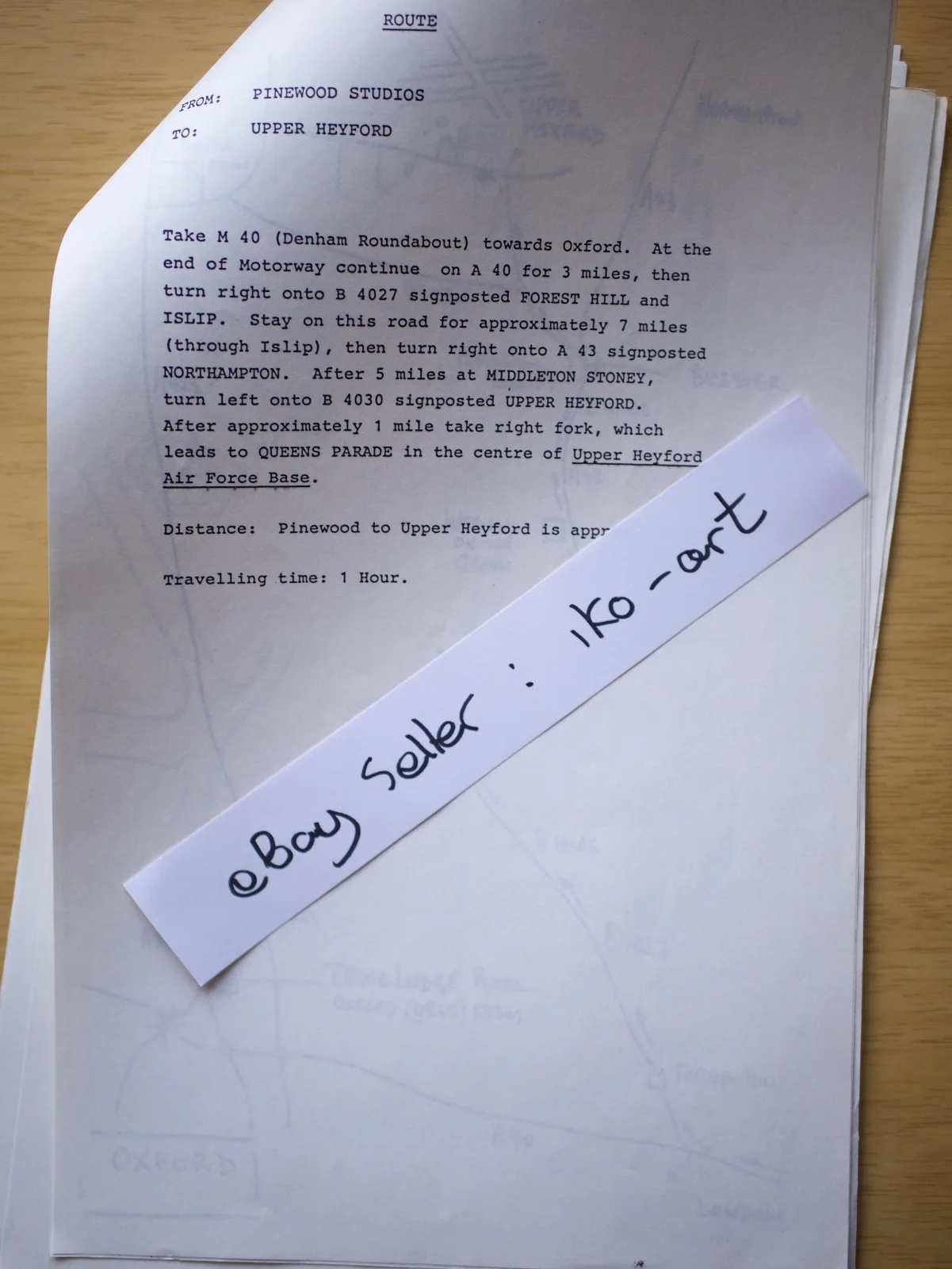 Octopussy Original Call Sheet No. 6 James Bond 007 RAF Upper Heyford, изображение 4