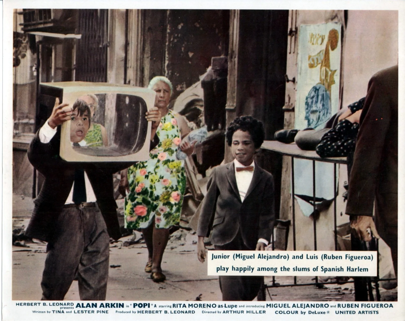 POPI 1969 Alan Arkin, Rita Moreno, Reuben Figueroa UK 10x8 LOBBY SET, изображение 5
