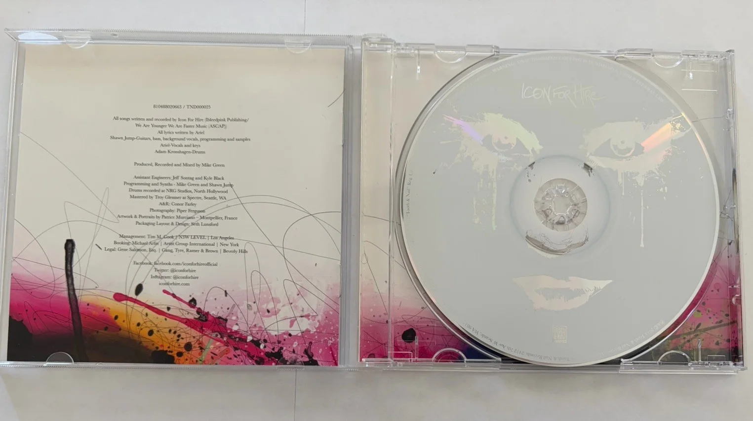 Icon For Hire Self-titled Album CD Signed Autographed Poster 2013 Tooth & Nail, image 5