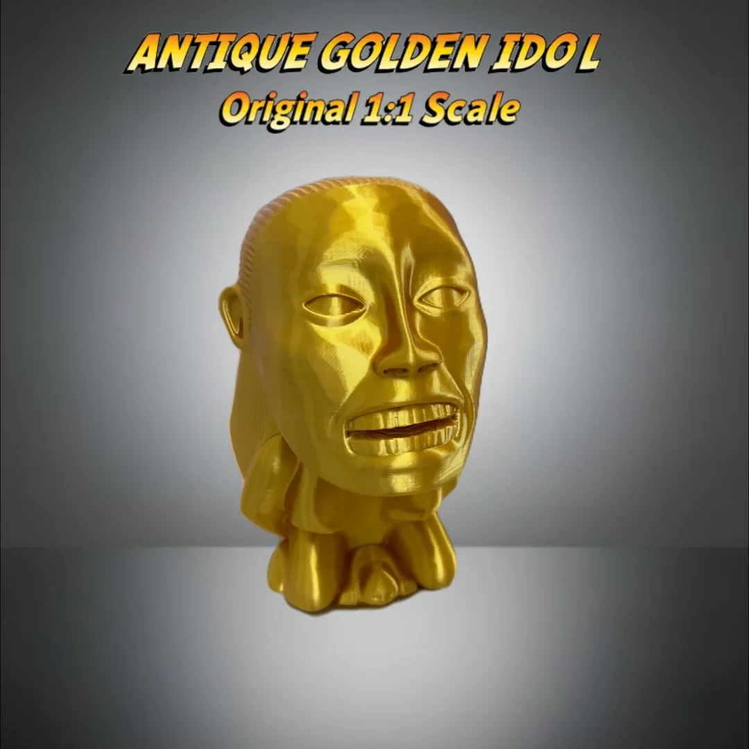 The Golden Idol / Fertility Idol prop Inspired by Indiana Jones - 3D Printed 1:1, изображение 2