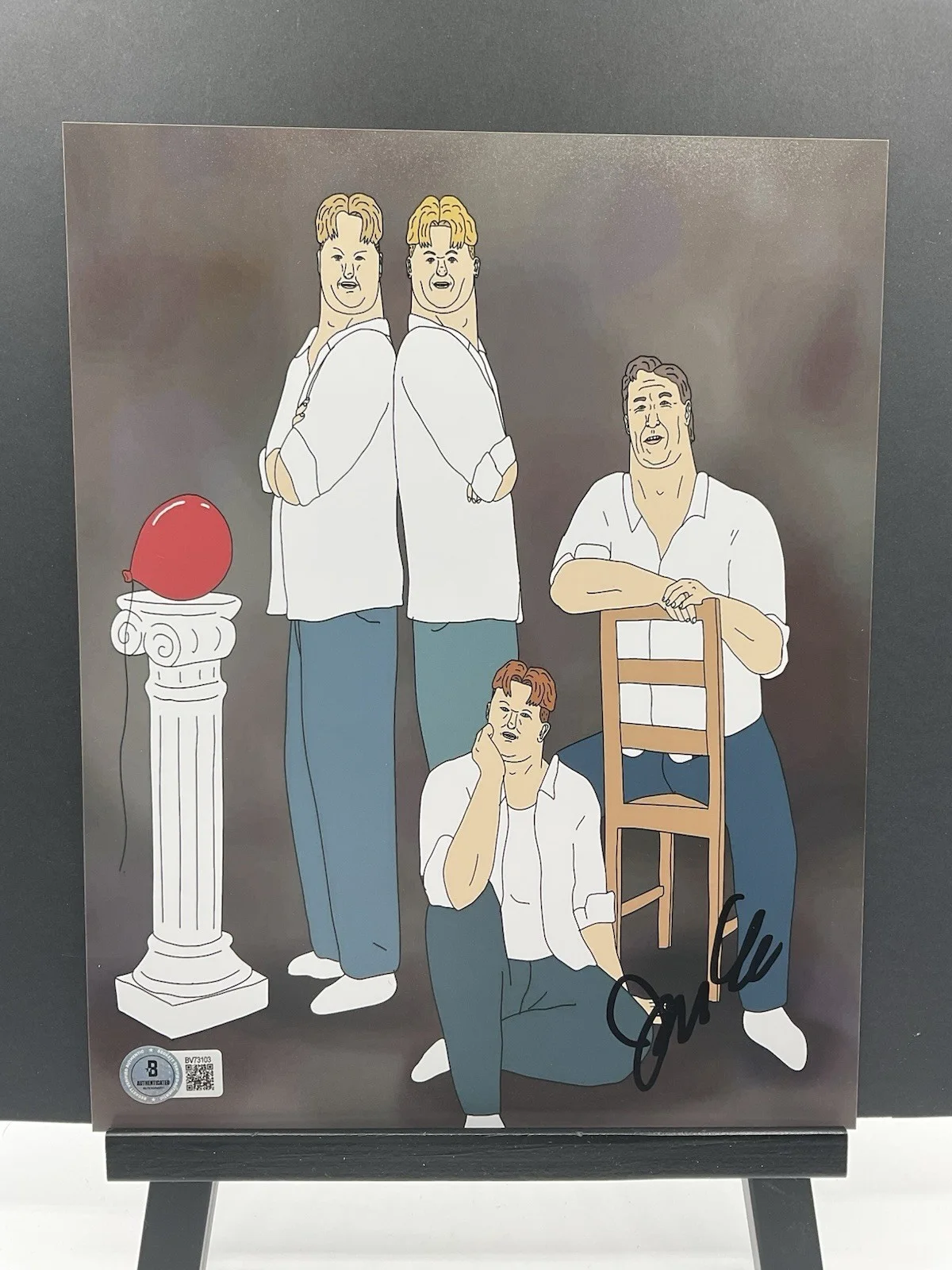 Joe Cappa — Joe Cappa signed photo Haha You Clowns signed 8x10 BAS Adult Swim Campbell Boys