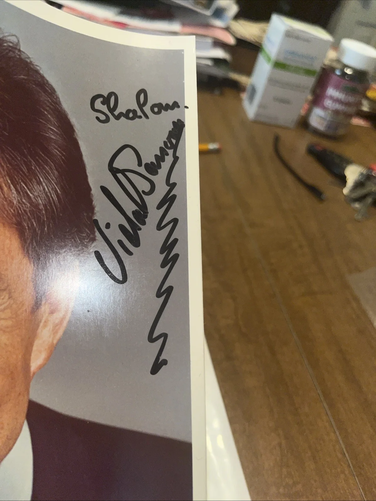 Autographed 8 X 10 Color Photo Of Vidal Sassoon, image 2