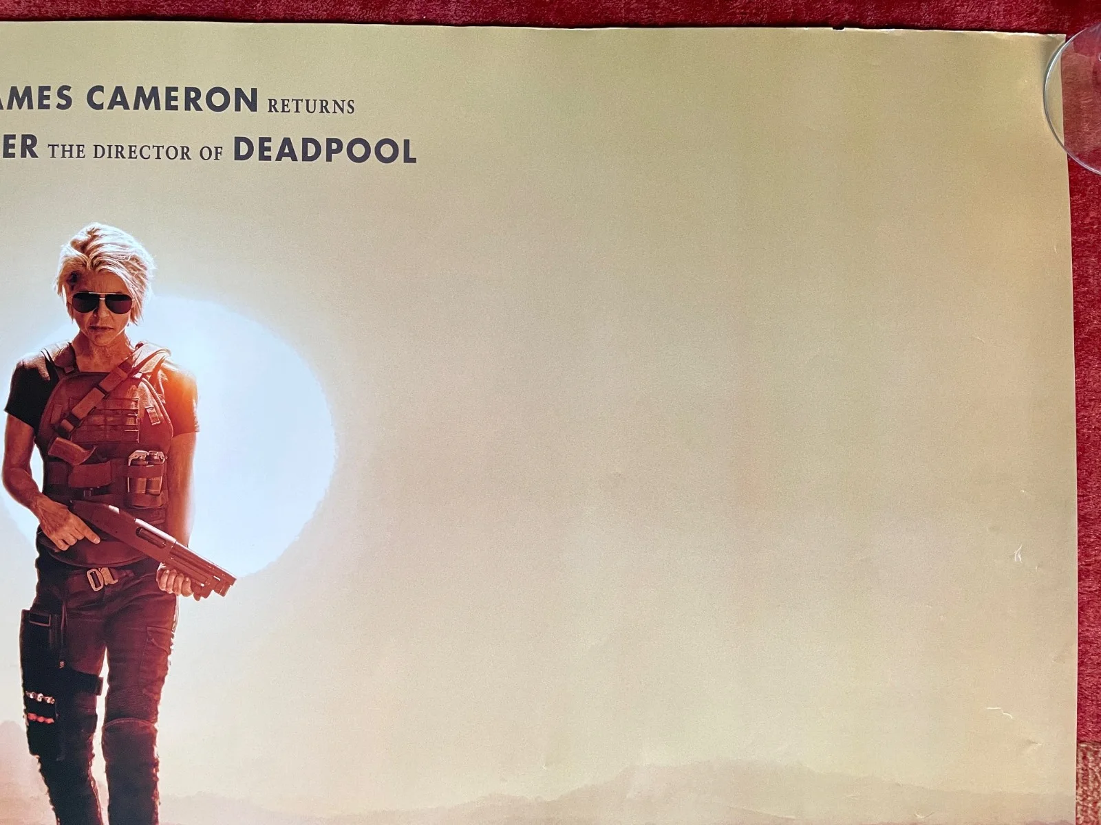 TERMINATOR: DARK FATE (2019) Original UK Quad Movie Film Poster Linda Hamilton, изображение 3