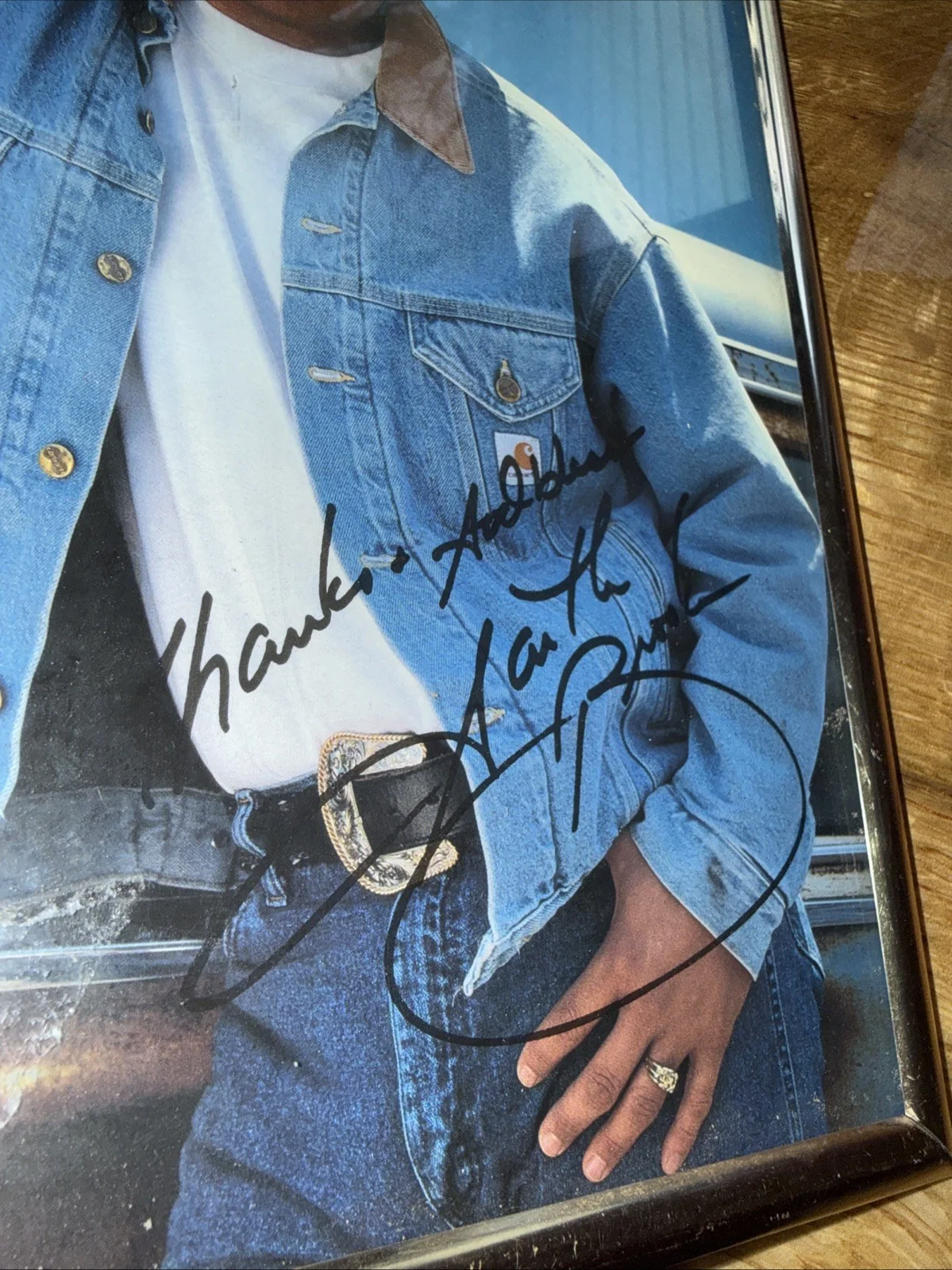 Garth Brooks Framed Autographed Picture Photo 8x10, image 2