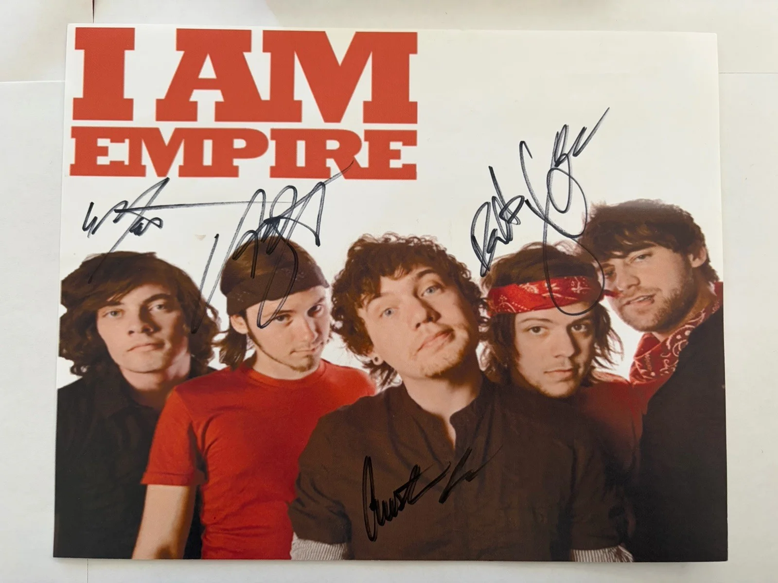 I Am Empire Signed Autographed Photo CD Lot Self-titled Anchors Kings Tooth Nail, изображение 2