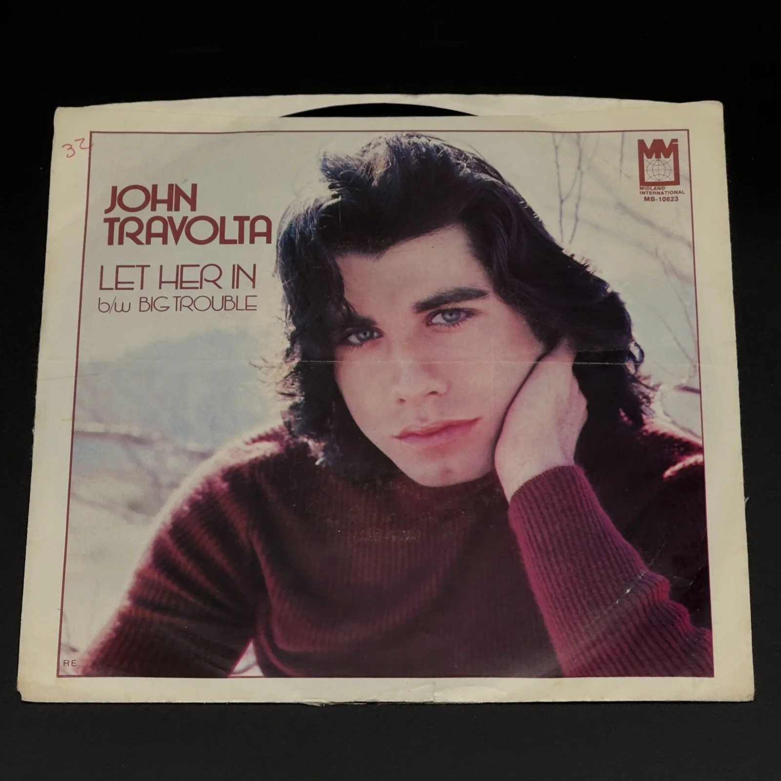 John Travolta Signed Let Her In & Big Trouble 7" Vinyl Single Autograph - RARE!, изображение 3
