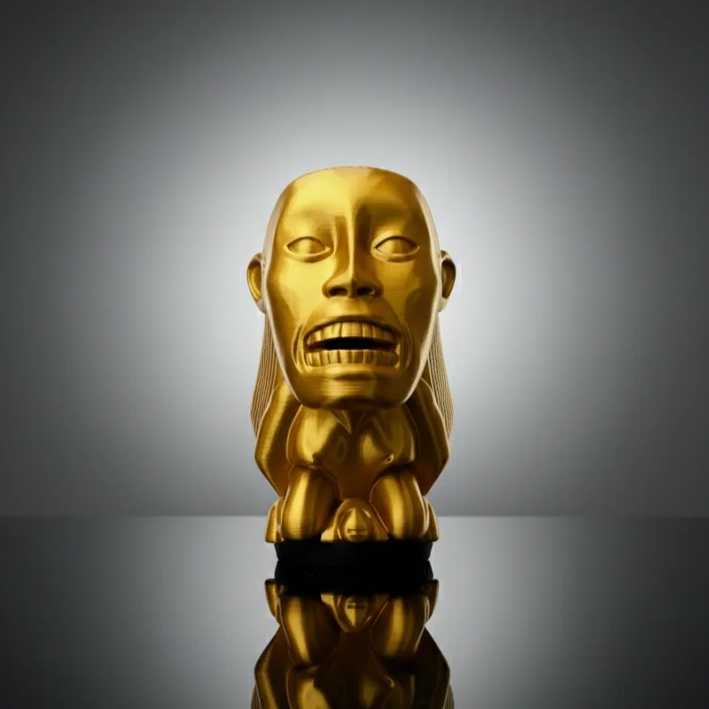 The Golden Idol / Fertility Idol Replica Inspired by Indiana Jones - 3D Printed, изображение 3