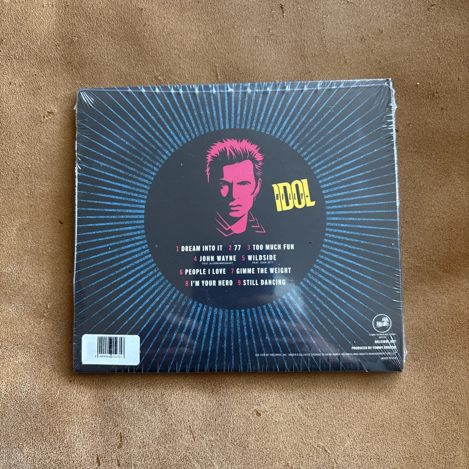 BILLY IDOL - AUTOGRAPHED "DREAM INTO IT" SIGNED ART CARD IN NEW SEALED CD 2025, image 3