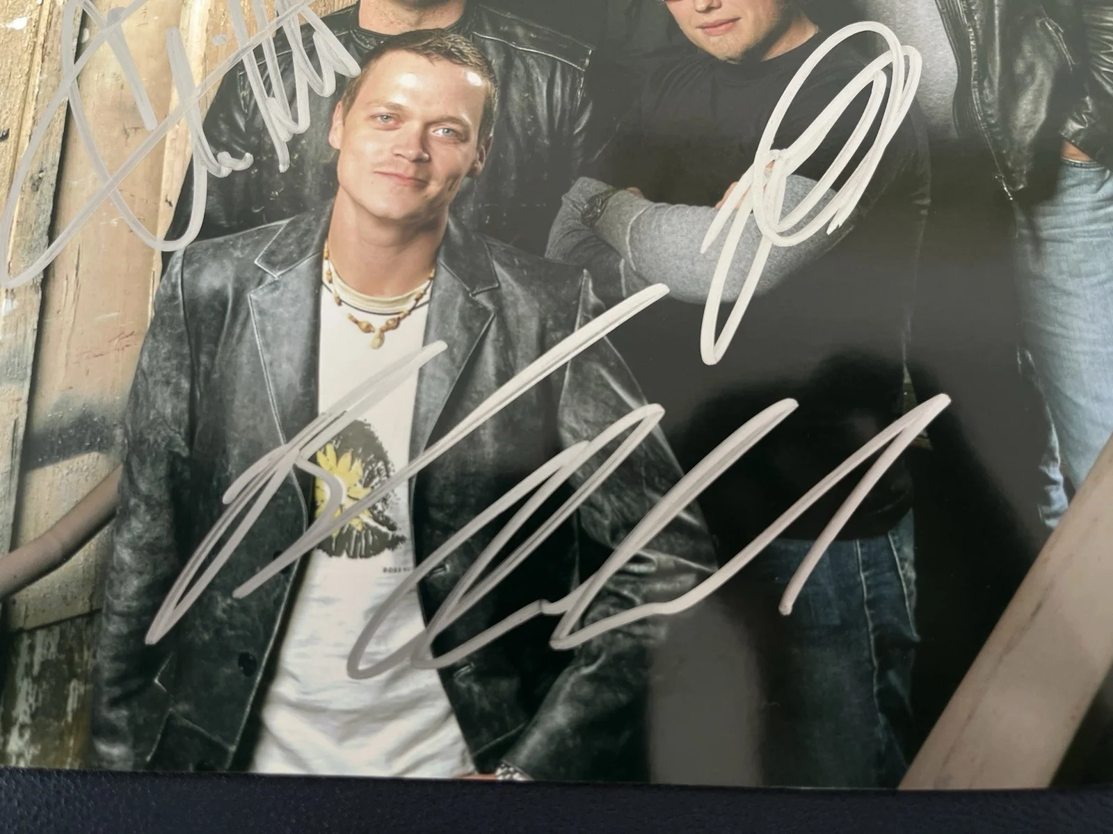 3 Doors Down Band Signed Autograph 8x10 Photo Brad Arnold, Matt Roberts, Todd, изображение 2