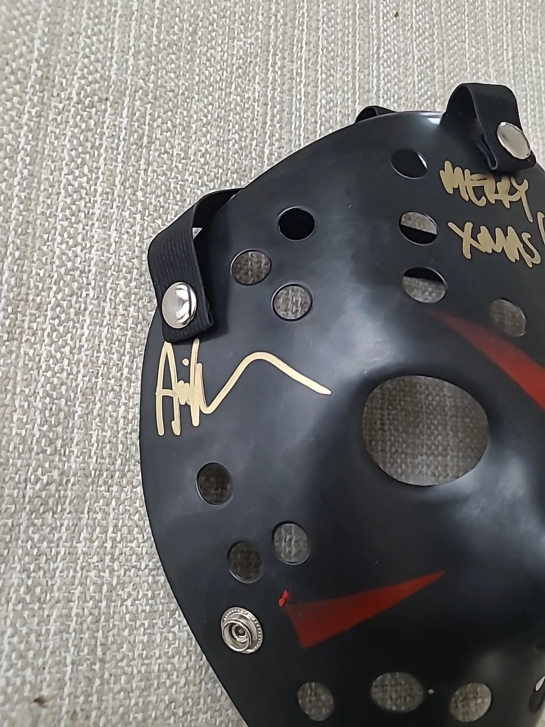 Ari Lehmansigned Jason Mask FRIDAY THE 13TH, image 2