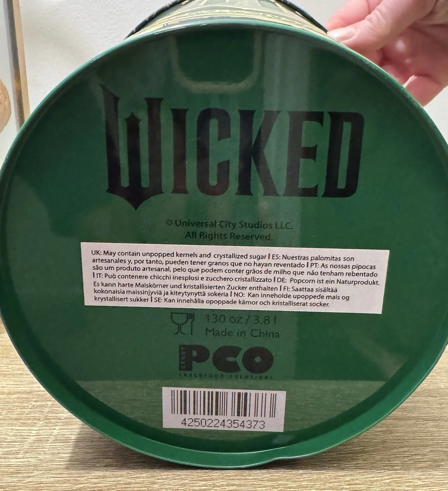 Wicked For Good Elphaba Popcorn Bucket Tin Odeon Cinema Exclusive Uk Rare New, image 5