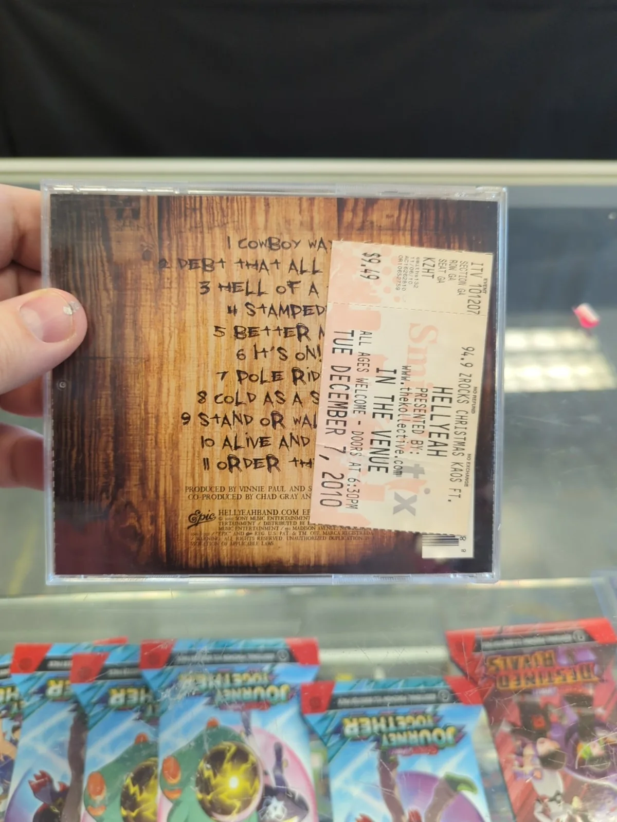 Hellyeah Stampede Autographed Cd Plus Ticket Stub, image 2
