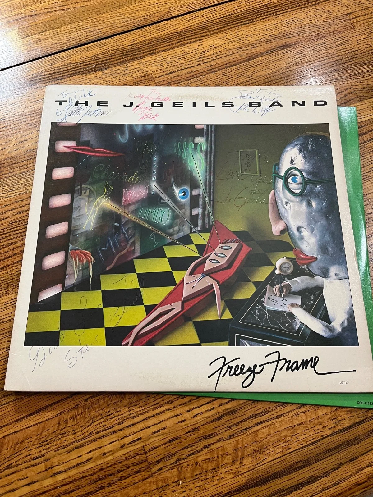 The J. Geils Band Autograph LP Freeze Frame Vinyl Record, изображение 2