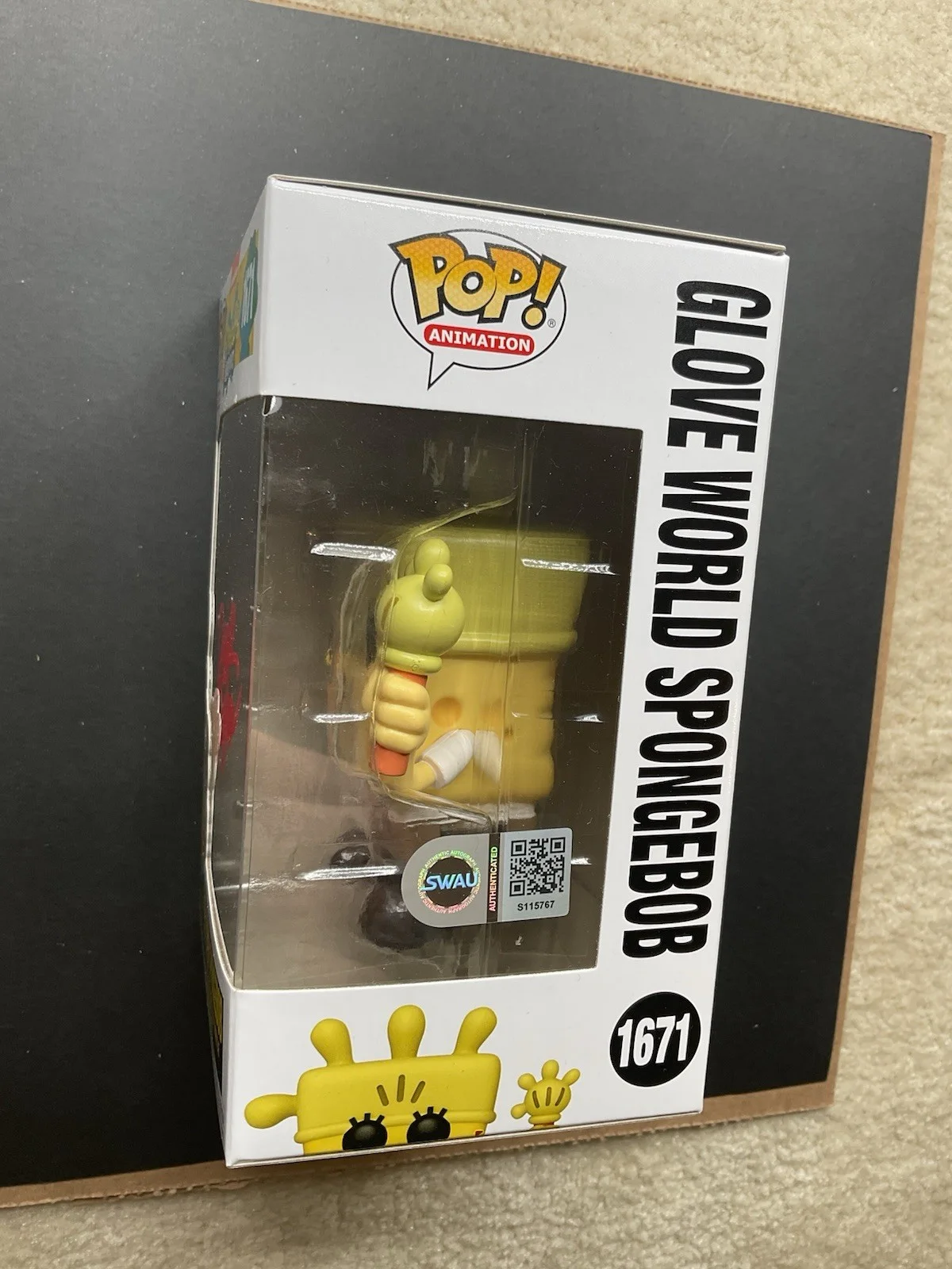 Derek Drymon — Derek Drymon signed Spongebob Squarepants Spongebob Funko Pop #1671 SWAU auto, изображение 2