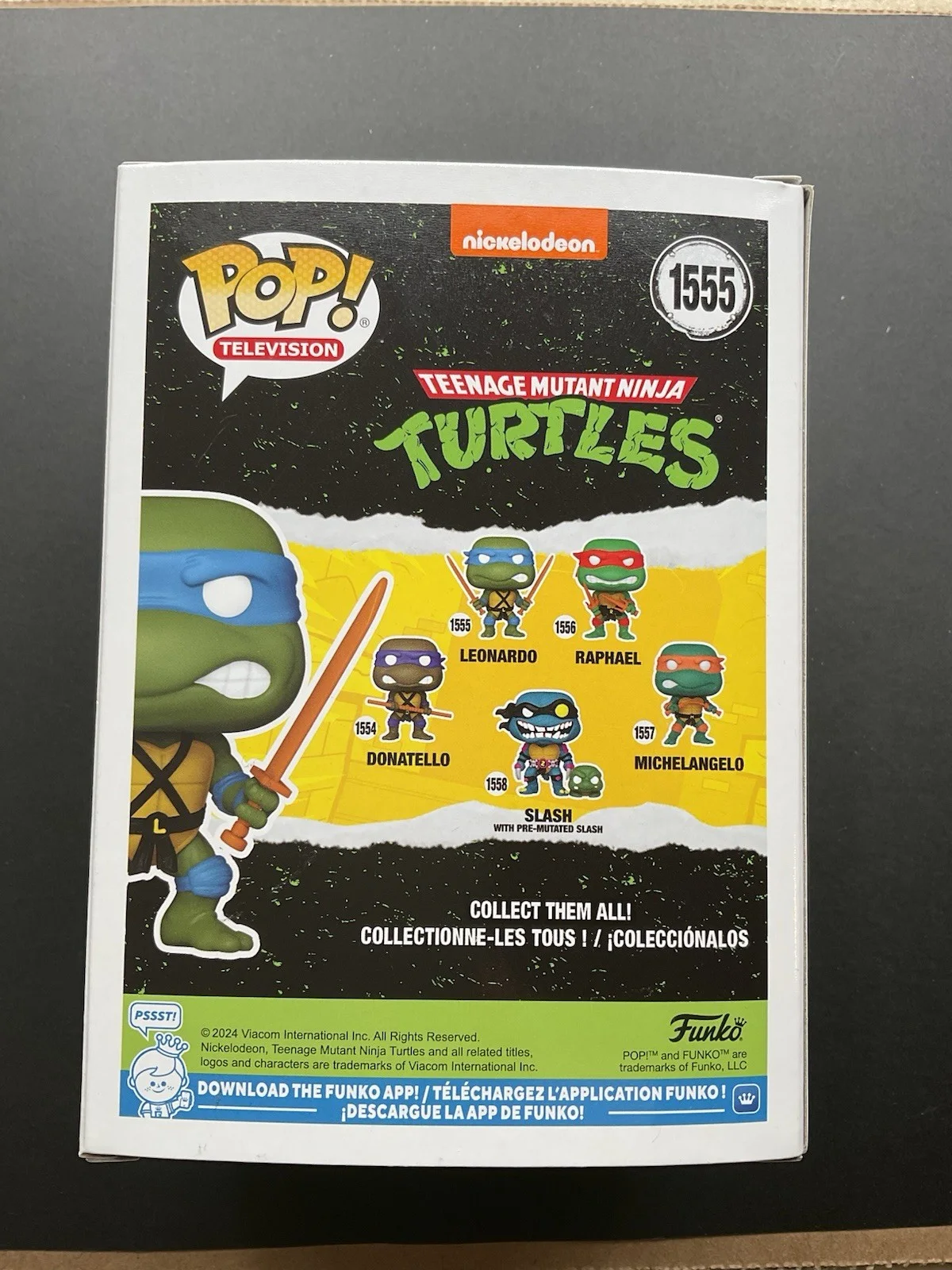 Cam Clarke — Cam Clarke signed Teenage Mutant Ninja Turtles Leonardo Funko Pop 1555 SWAU TMNT, изображение 3