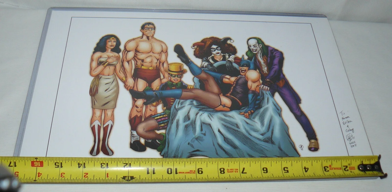 See photo — Rocky Horror Picture Show Meets D.C. Comics Picture Sealed Signed 2011, изображение 3