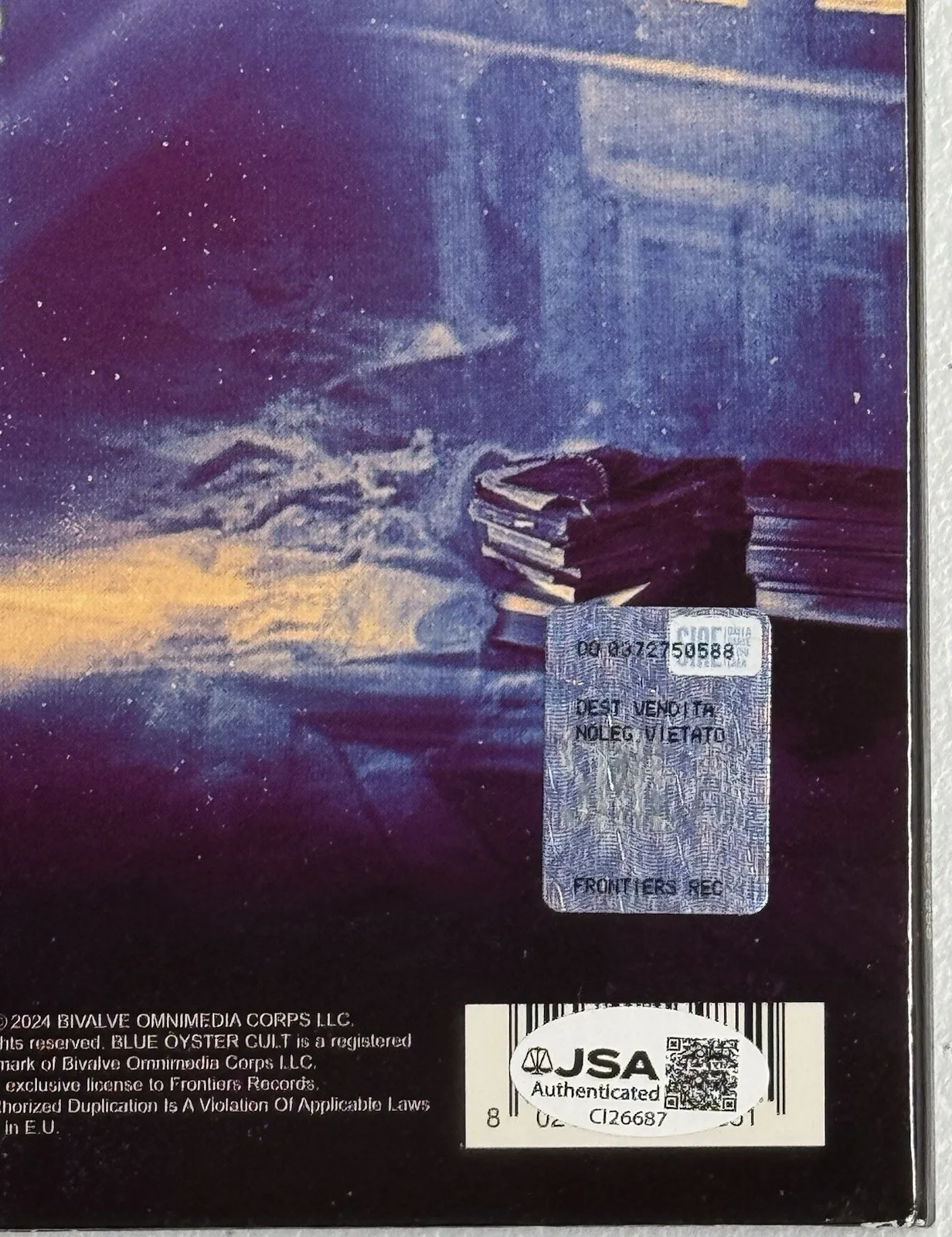 Blue Oyster Cult Signed Autographed Ghost Stories Vinyl JSA COA All 5 Members, изображение 4