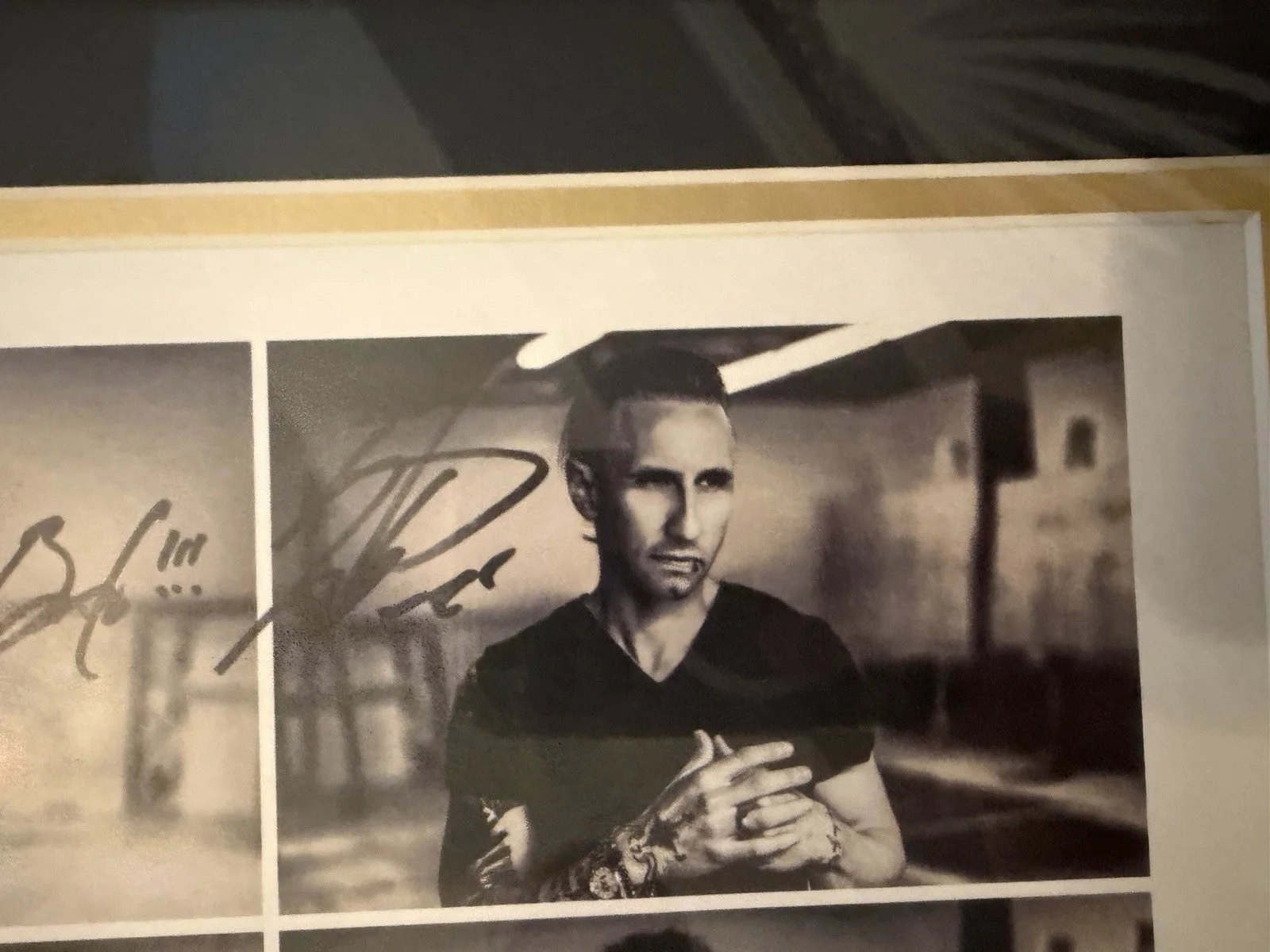 SHINEDOWN original hand SIGNED Autographed MATTED & FRAMED PHOTO 8.5x11, image 5
