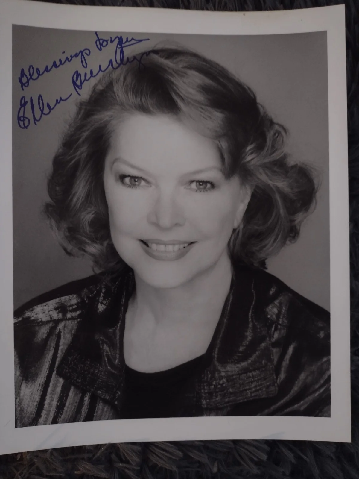 Set Of 3 Hollywood Legends Autographed Photos Burnstyn Barbara Rush Tennant, изображение 5