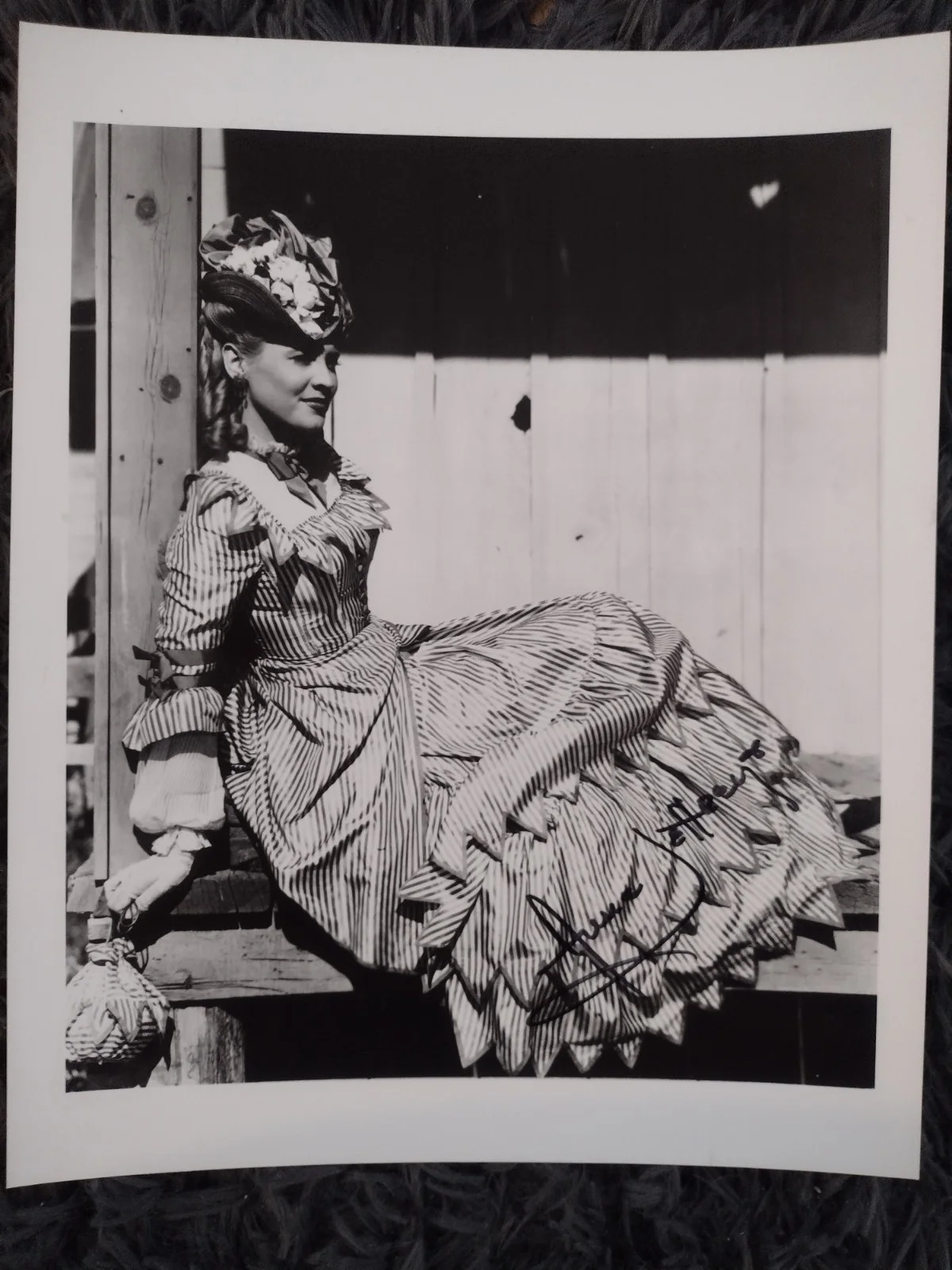 Set Of 4 Autographed Hollywood Icons Photos Fontaine Jeffreys Fairchild Baxter, изображение 2