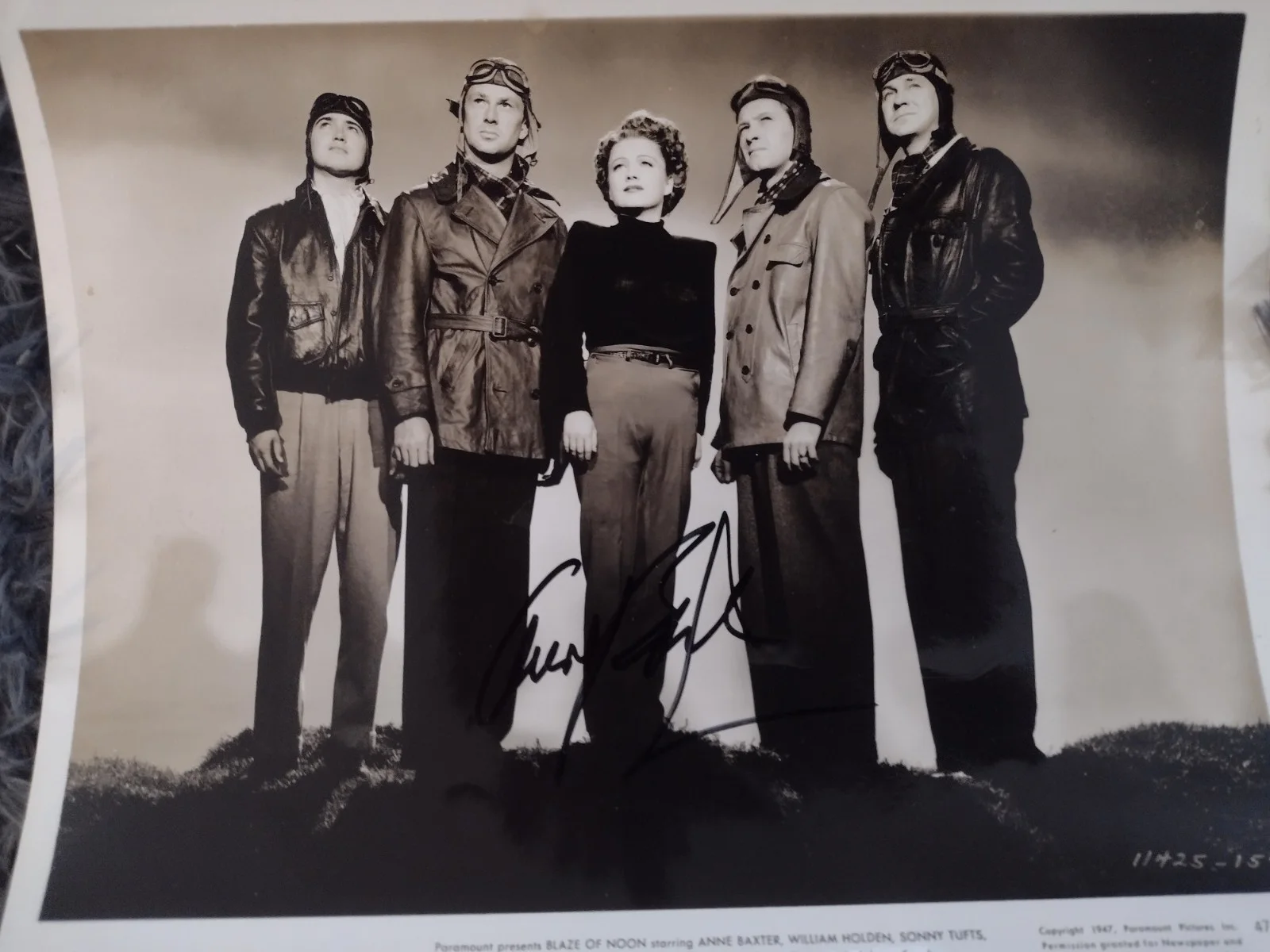 Set Of 4 Autographed Hollywood Icons Photos Fontaine Jeffreys Fairchild Baxter, изображение 4