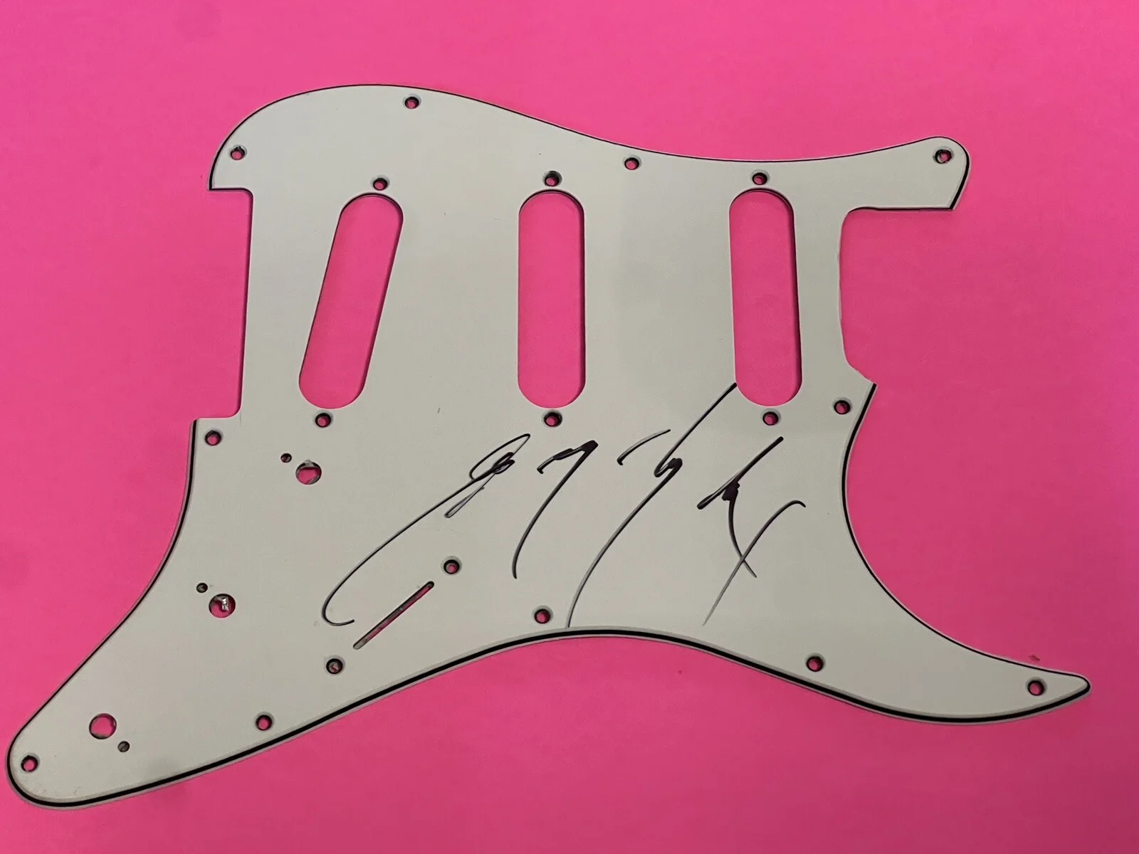 GEORGE LYNCH DOKKEN LYNCH MOB AUTOGRAPH SIGNED GUITAR PICKGUARD #a *EXACT PROOF*, image 5