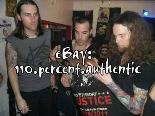 REV THEORY ENTIRE BAND SIGNED GUITAR PICKGUARD *EXACT PROOF*, image 4