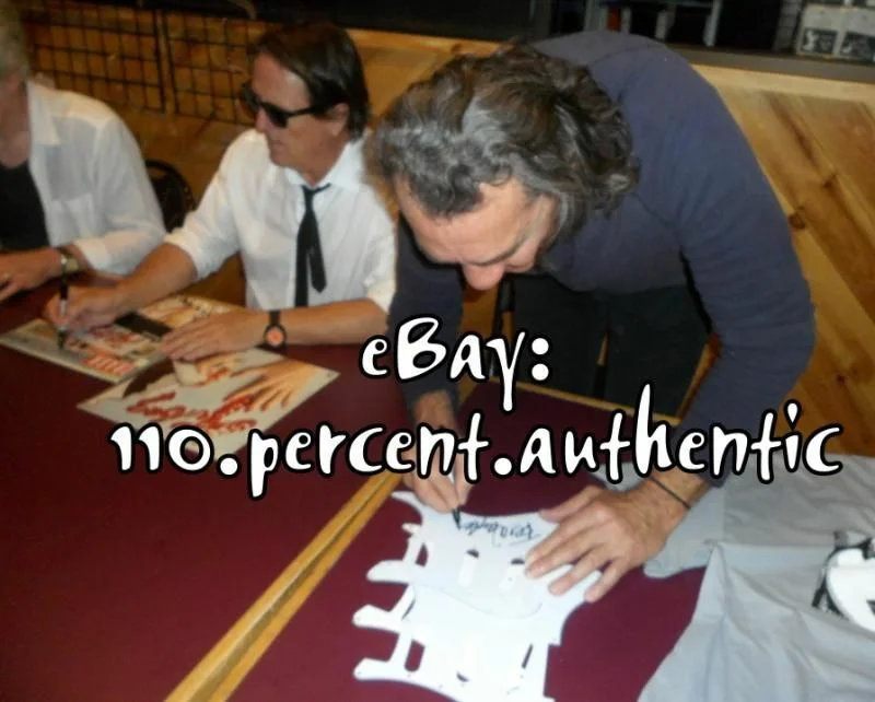 THE TUBES x4 SIGNED AUTOGRAPHED GUITAR PICKGUARD *EXACT PROOF*, image 3