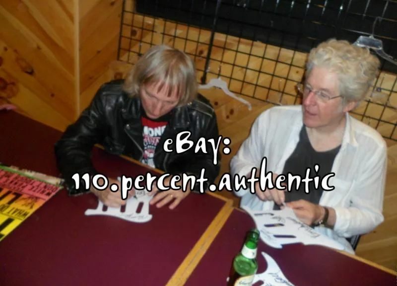 THE TUBES x4 SIGNED AUTOGRAPHED GUITAR PICKGUARD *EXACT PROOF*, image 4