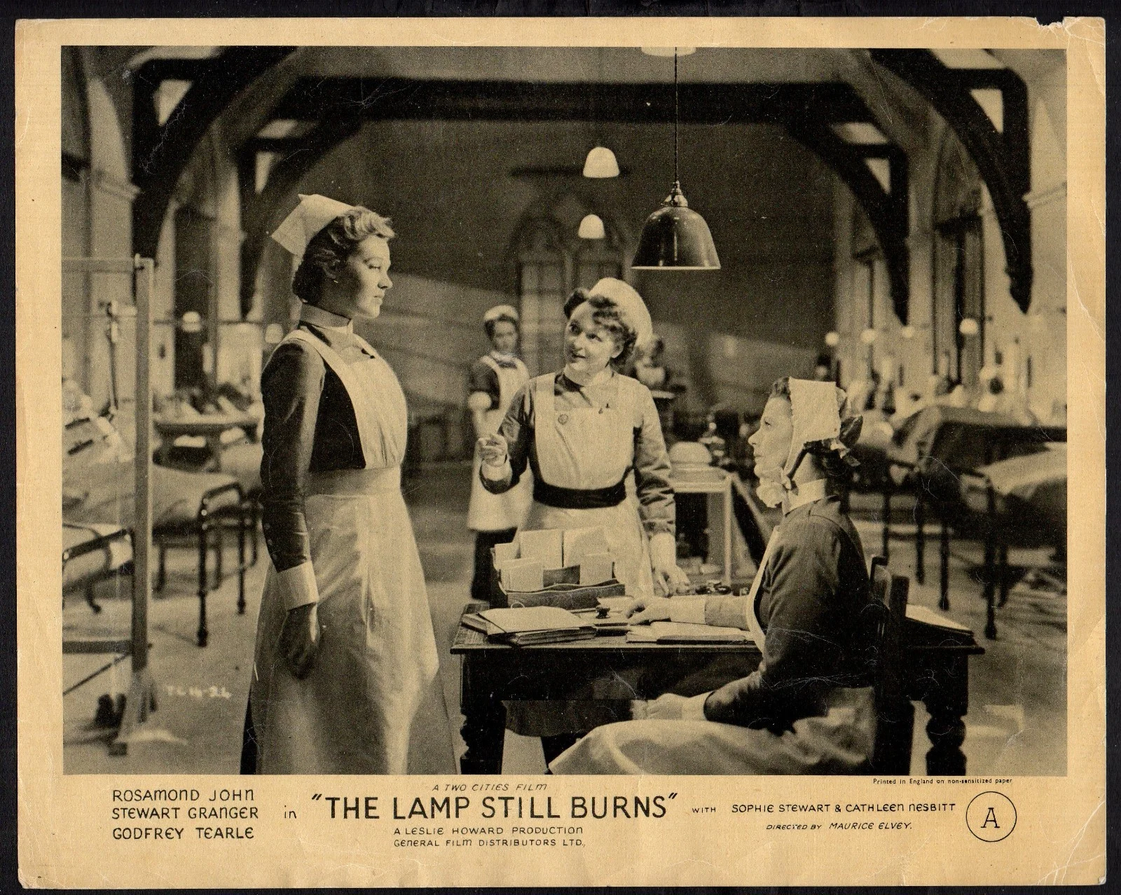 LAMP STILL BURNS 1943 Rosamund John, Godfrey Tearle 5 10x8 LOBBY CARDS, image 4