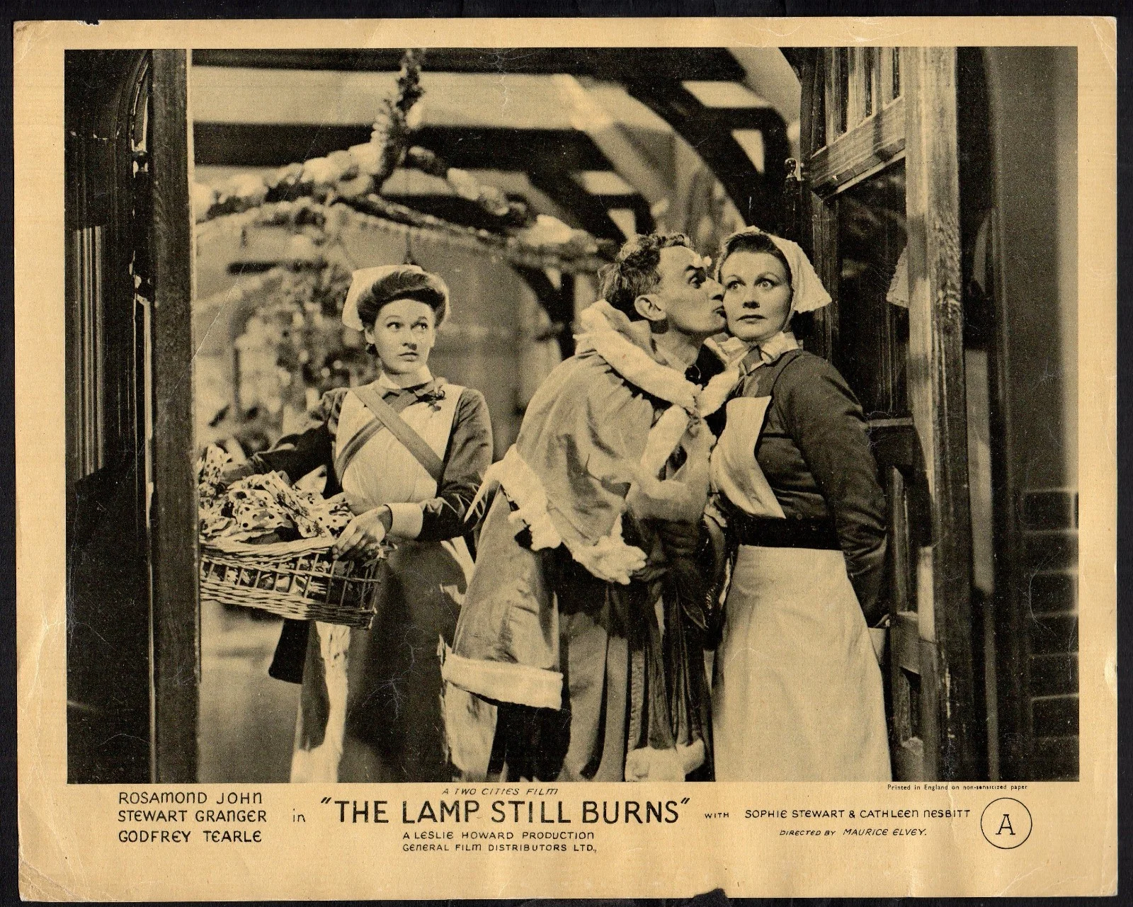 LAMP STILL BURNS 1943 Rosamund John, Godfrey Tearle 5 10x8 LOBBY CARDS, image 5