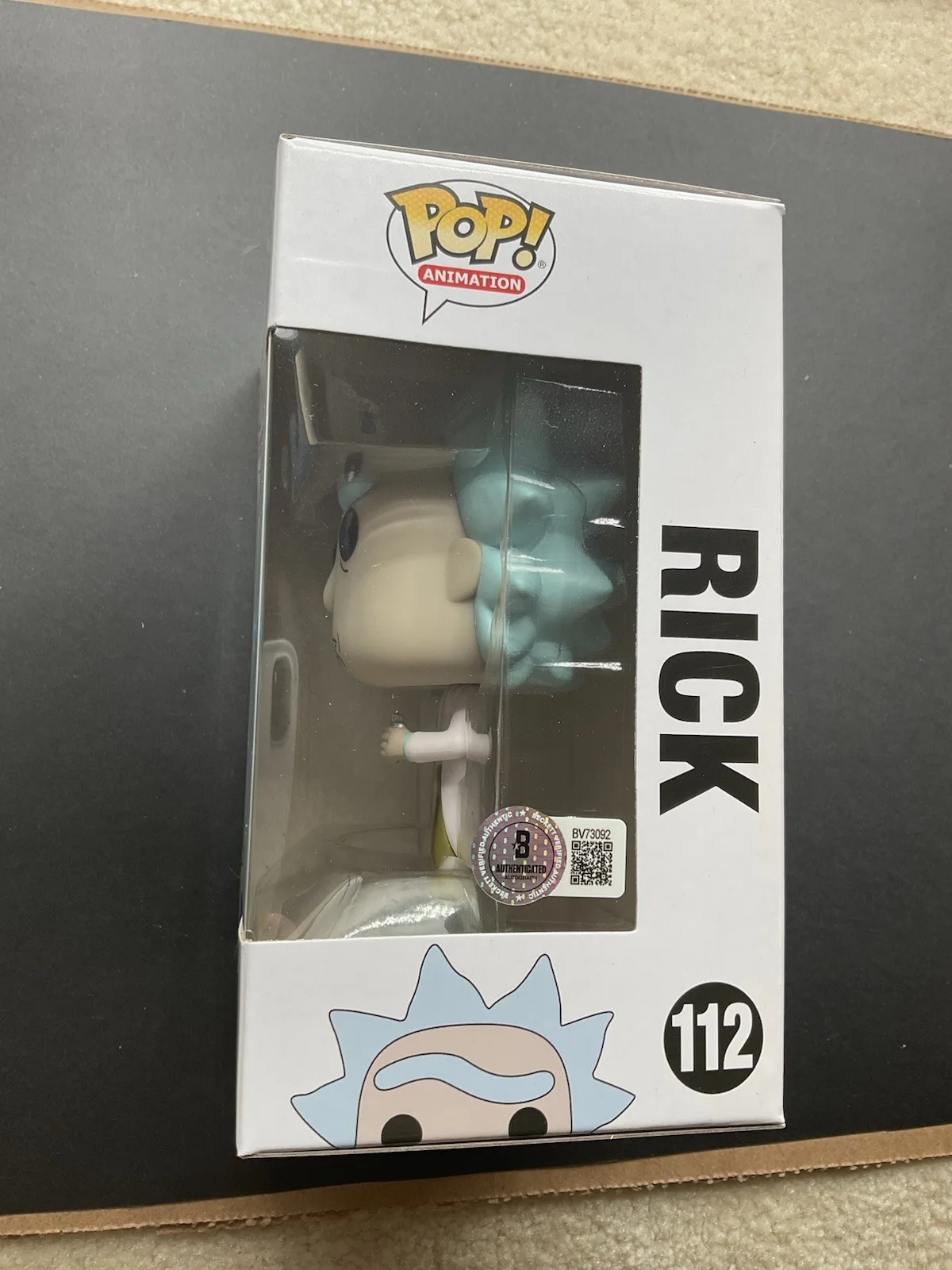 Dan Harmon — Dan Harmon Signed Rick and Morty Funko Pop #112 BAS Rick autographed Funko Pop, image 2