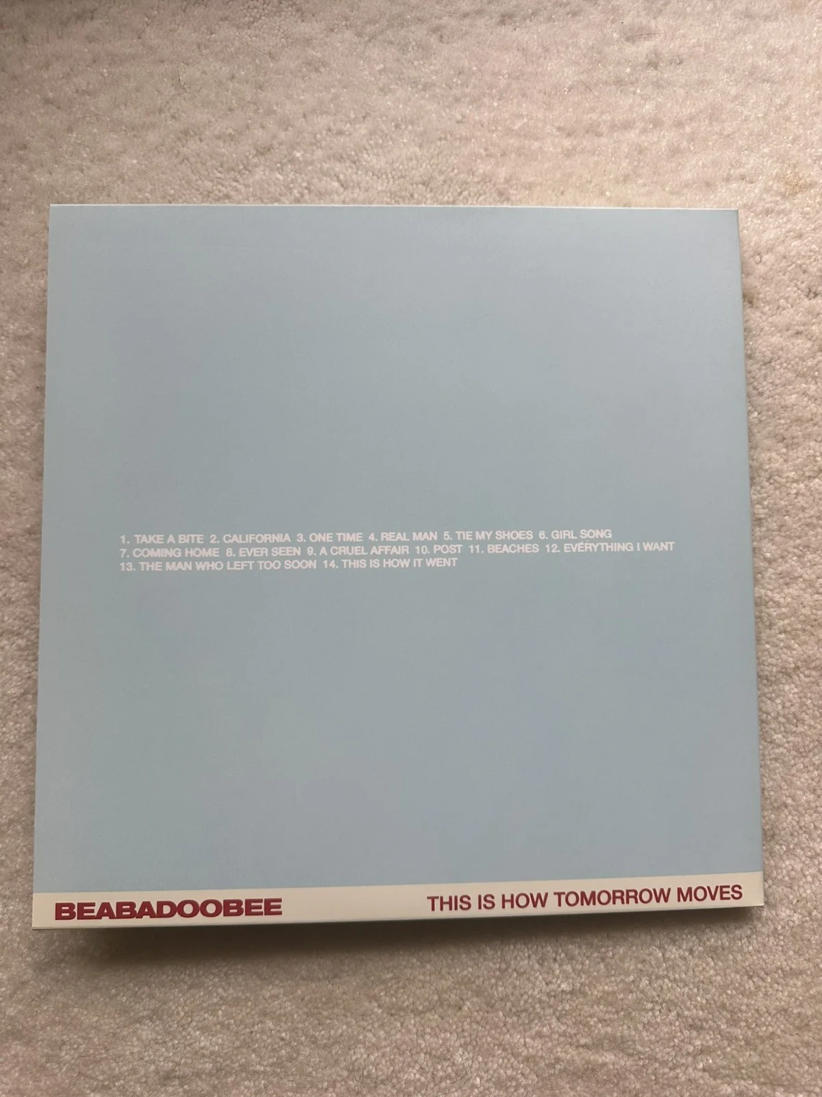 BEABADOOBEE SIGNED THIS IS HOW TOMORROW MOVES VINYL LP RECORD ALBUM, image 2