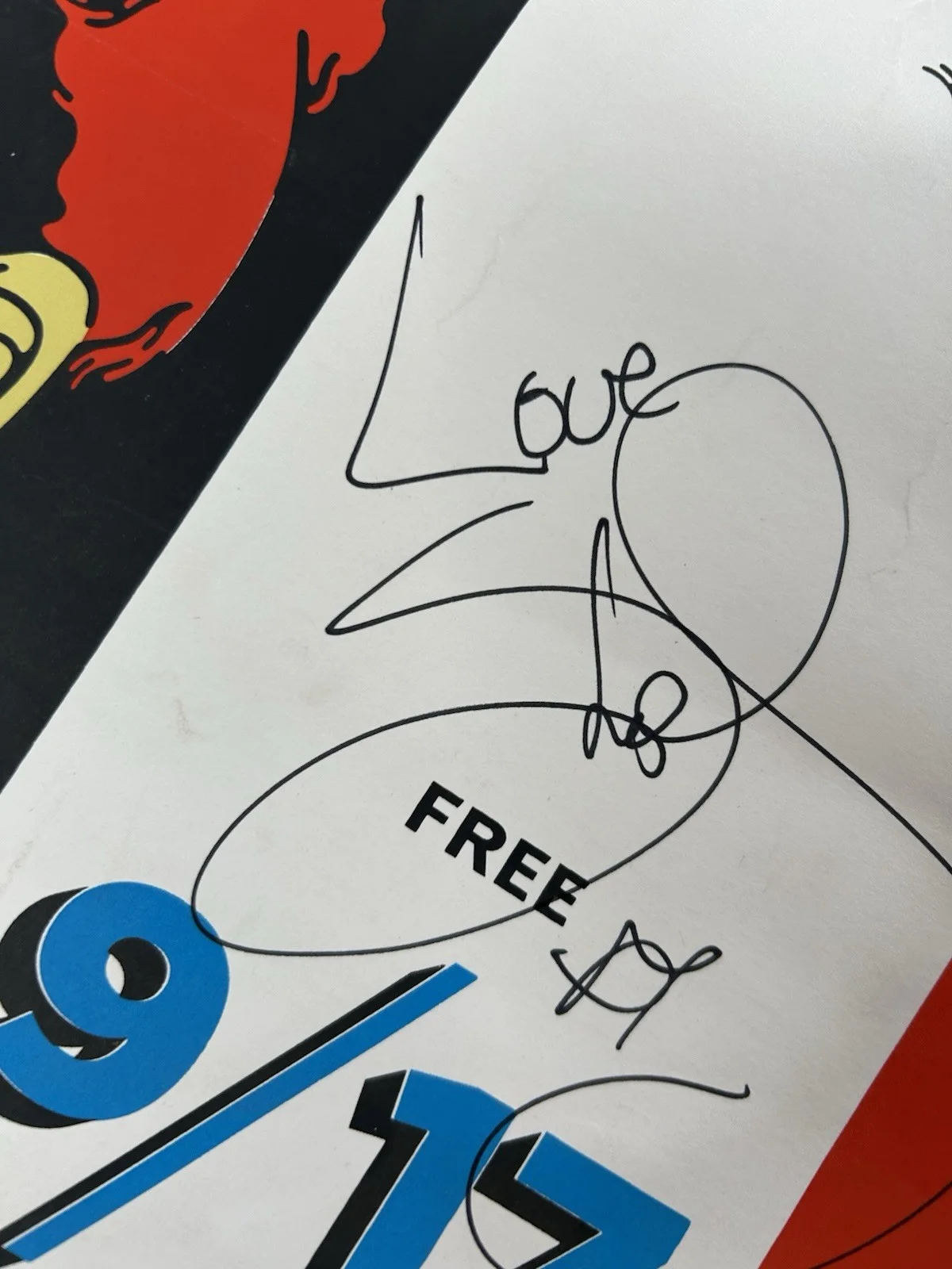 Autographed promotional poster for a "Cheech & Chong" event at The Roxy., изображение 2