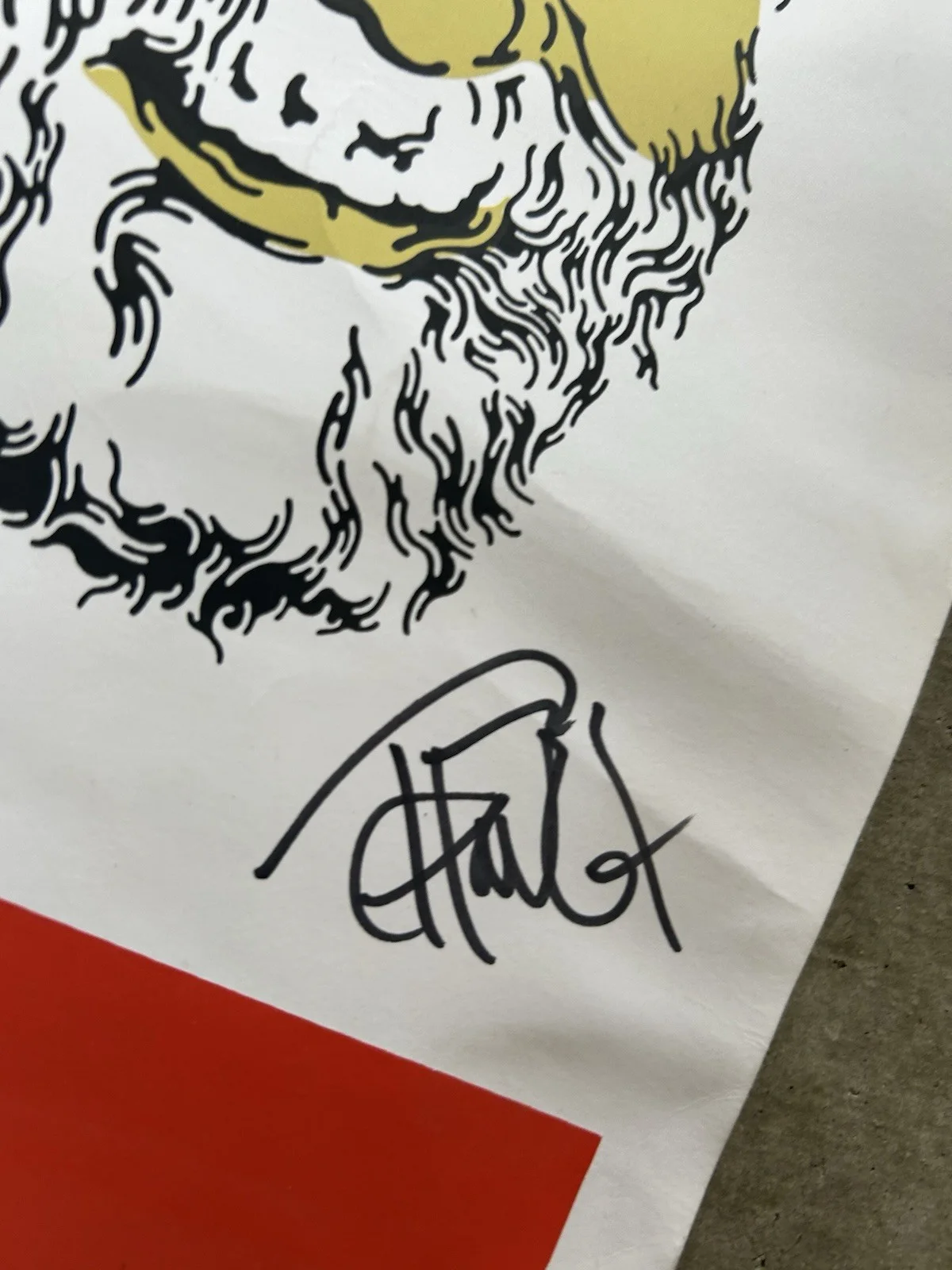 Autographed promotional poster for a "Cheech & Chong" event at The Roxy., изображение 3