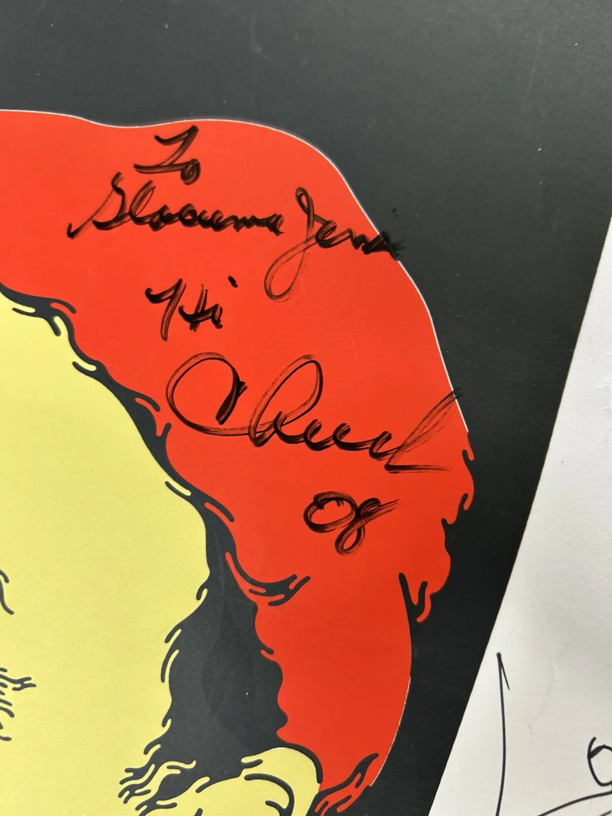 Autographed promotional poster for a "Cheech & Chong" event at The Roxy., изображение 4