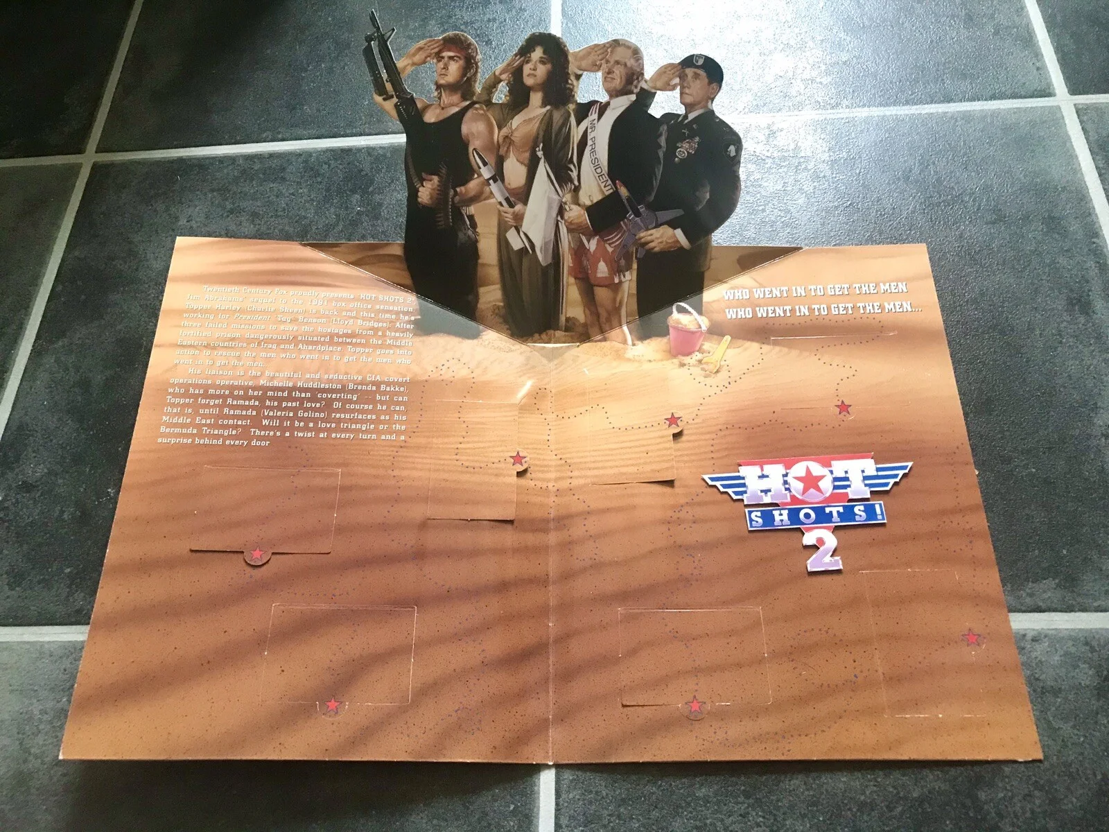 HOT SHOTS 2 Original Movie Press Kit CHARLIE SHEEN VALERIA GOLINO LLOYD BRIDGES, изображение 2