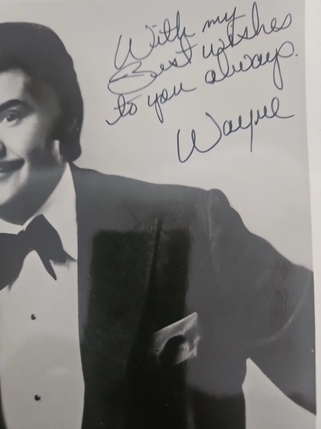 Wayne Newton Signed Autograph Photo Vintage Las Vegas Entertainer Hand Signed, image 3