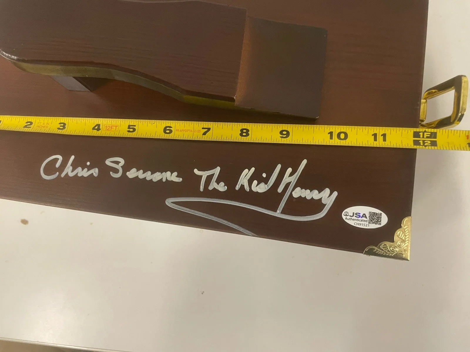 Chris Serrone — Chris Serrone “Goodfellas” The Kid Henry Signed Shine Box w/ Inscription JSA, изображение 4