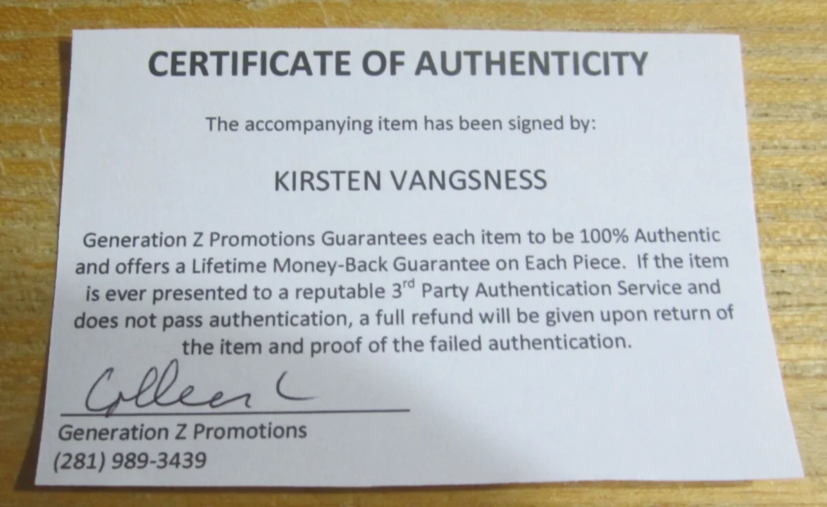 Kirsten Vangsness — Kirsten Vangsness Actress Signed 8X10 Photo "Criminal Minds" Penelope Garcia, изображение 3