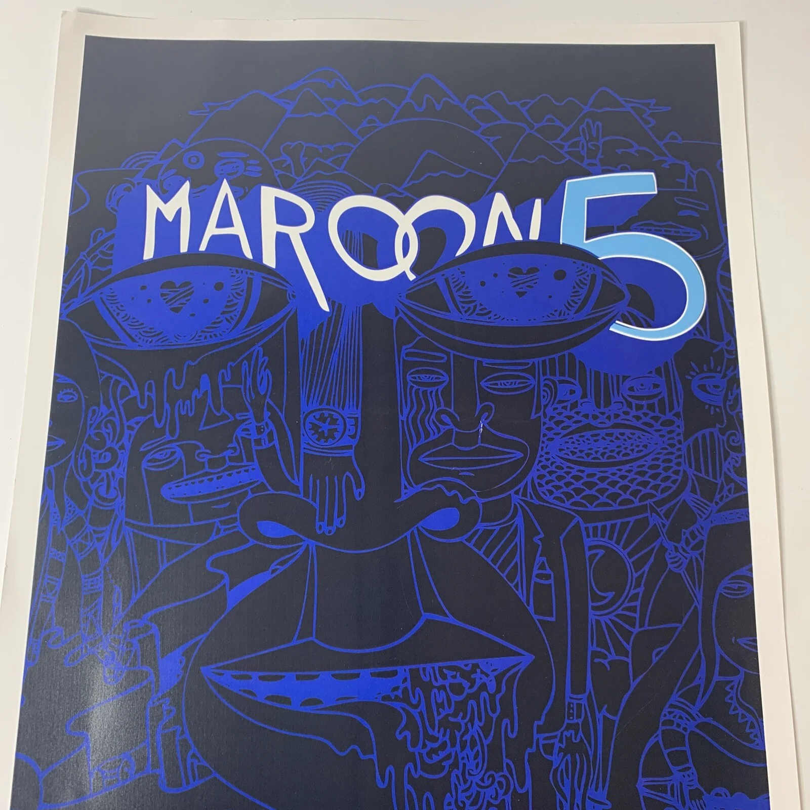 Maroon 5 Overexposed Tour Poster April 1 2013 Jacksonville Florida 14 x 20", изображение 2