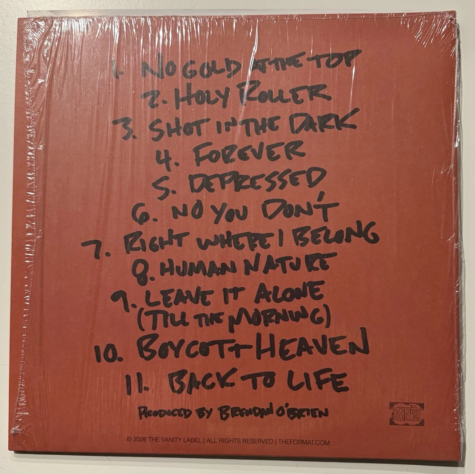 The Format- Signed Vinyl COVER- Boycott Heaven- Autographed LP, image 4