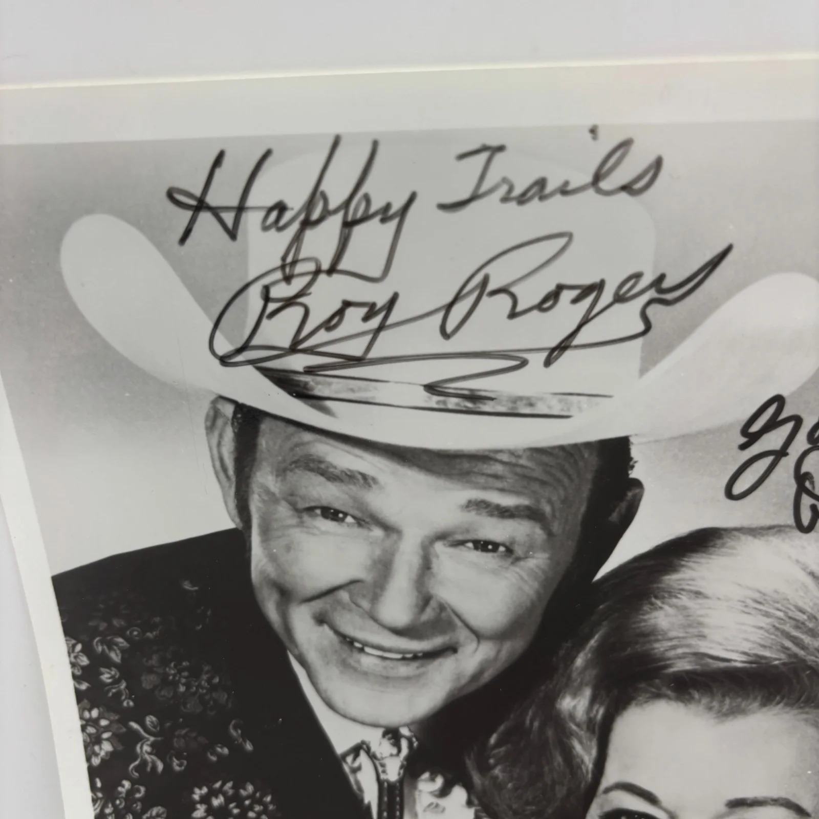 Roy Rogers, Dale Evans — Roy Rogers Dale Evans Rogers Promotional Fan 8x10 Photo Signed Printed Copy, изображение 2