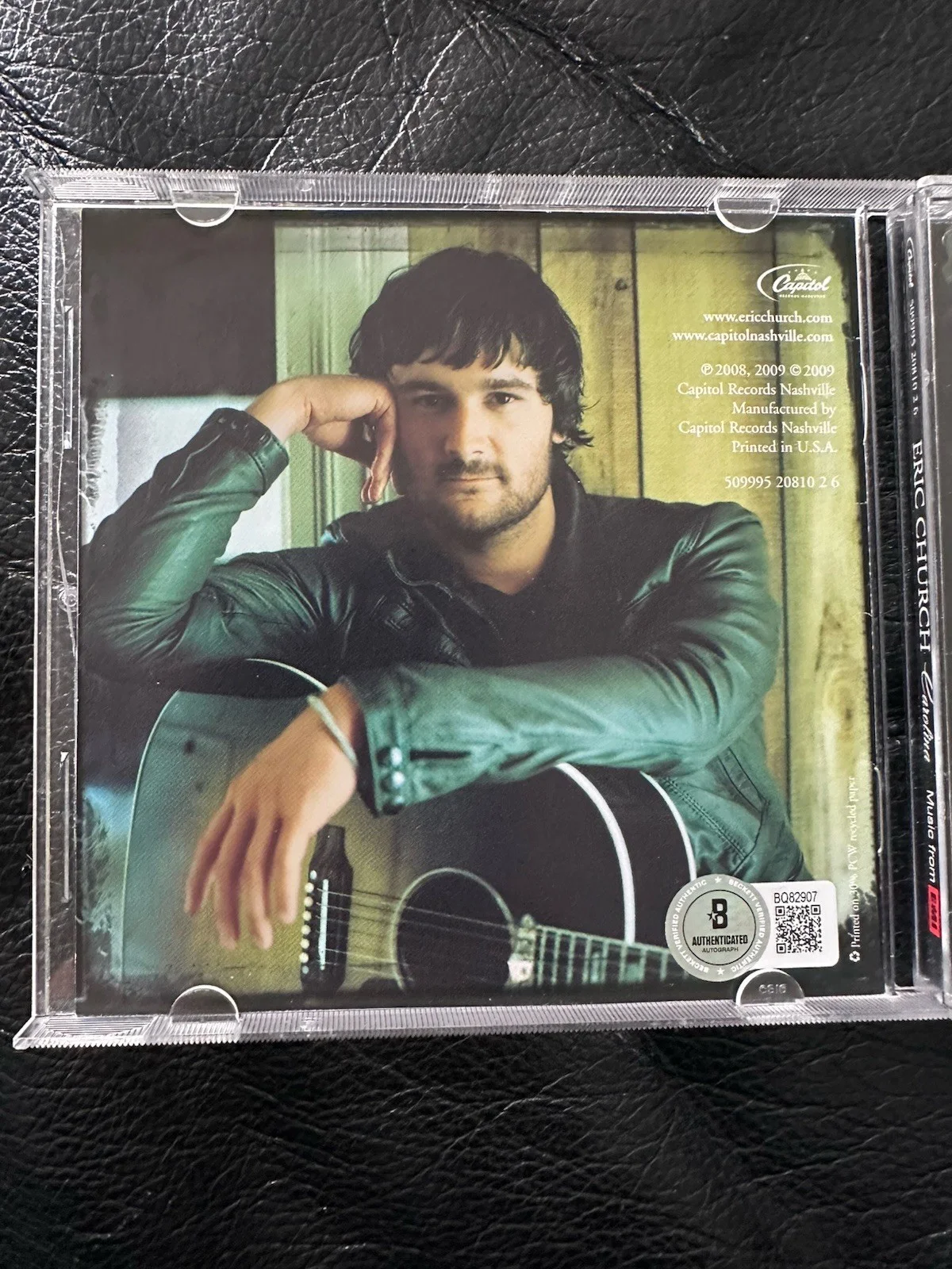 Eric Church Signed Carolina CD BECKETT COA BQ82907, image 3