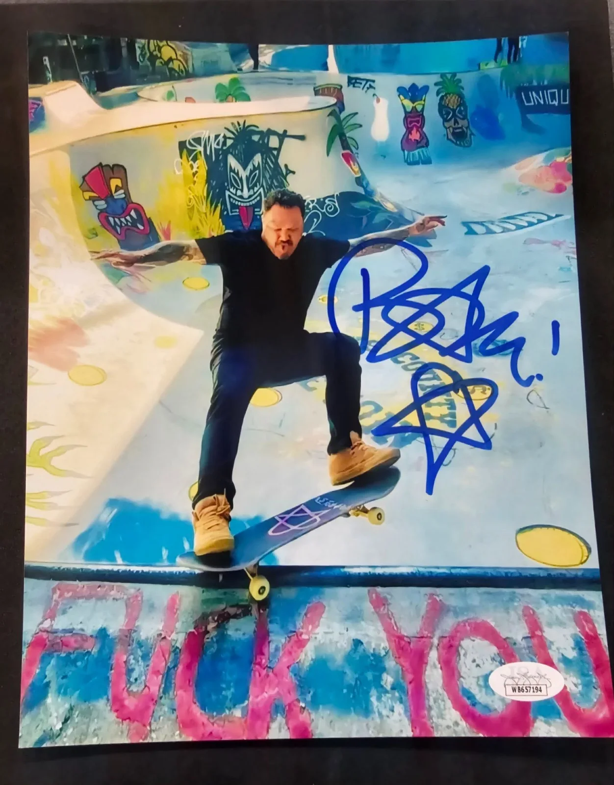 Bam Margera — Bam Margera autographed signed 8x10 photo JSA COA Jackass