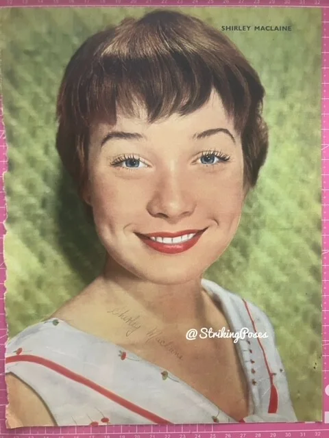 Vintage Clippings 1950s SHIRLEY MACLAINE actress film stars 8x10 LOT x2/26, изображение 2