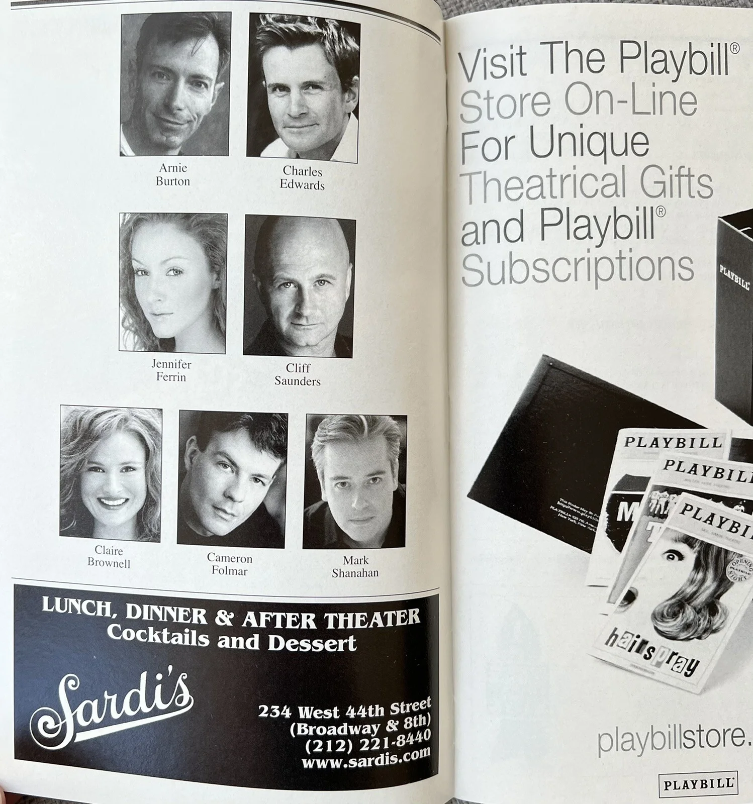 The 39 Steps Signed IP Broadway Playbill - Arnie Burton, Charles Edwards, изображение 2