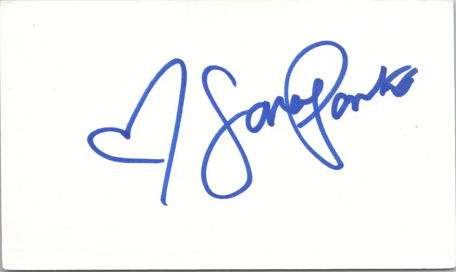 Sara Paxton — Sara Paxton Signed 3x5 Index Card The Beautiful Life Autographed