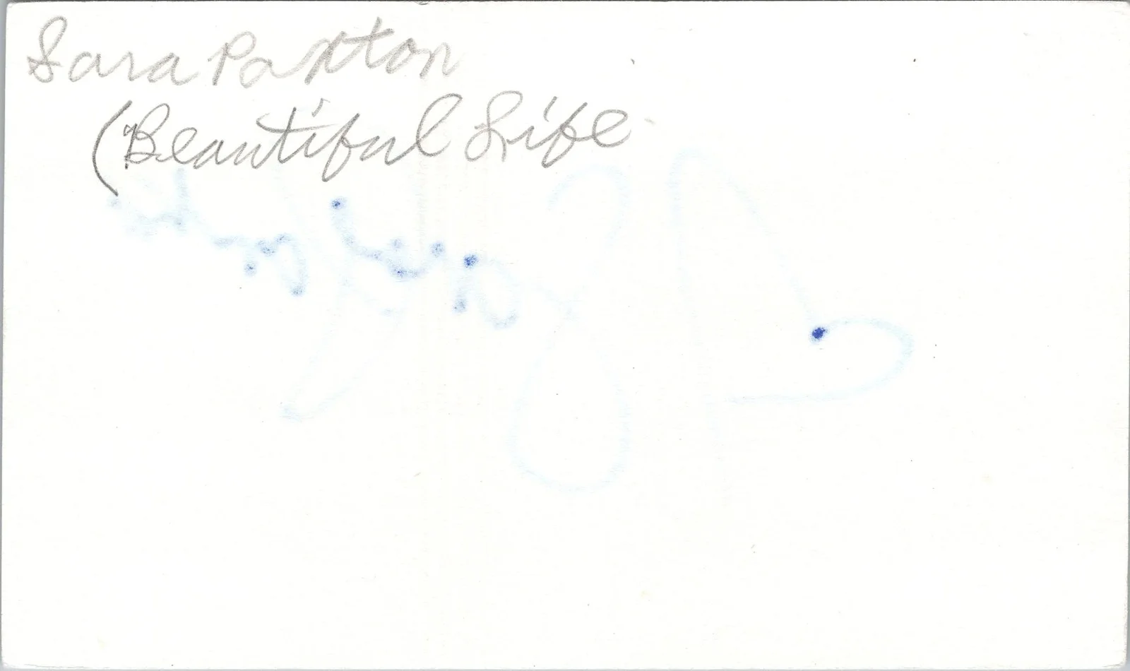 Sara Paxton — Sara Paxton Signed 3x5 Index Card The Beautiful Life Autographed, изображение 2